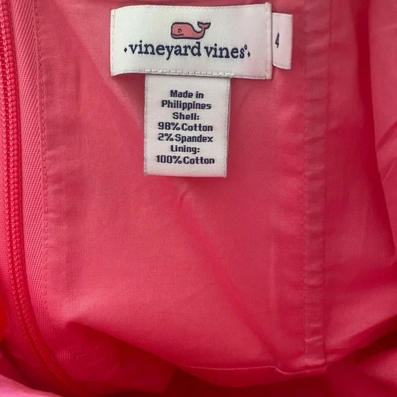 VINEYARD VINES SHELLS ALLOVER PRINT STRAPLESS DRESS    NEW - Picture 9 of 12